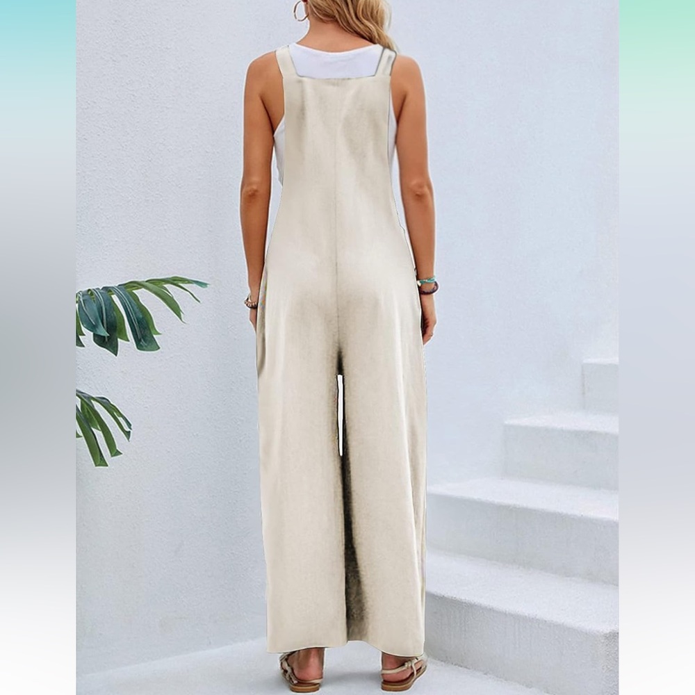 🆕 Overalls Wide Leg Baggy Bib Overalls Jumpsuit - Picture 2 of 2